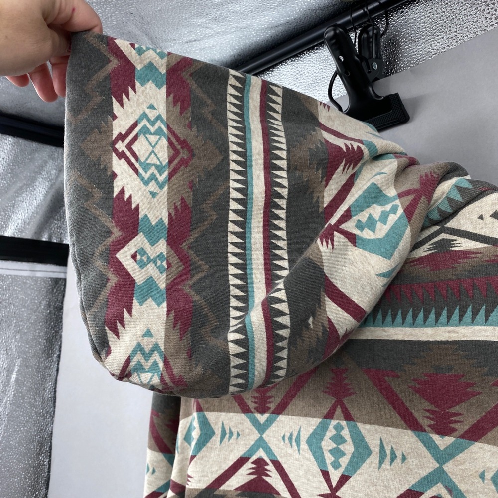 Denim & Supply Ralph Lauren Southwestern Flag Hoodie Men Large Aztec Print - Picture 13 of 16